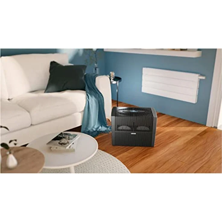 Venta Luftwäscher LW25 Comfort Plus Luftbefeuchter und Luftreiniger für Räume bis 45 qm, brillant schwarz, mit digitaler Steuerung – Bild 6