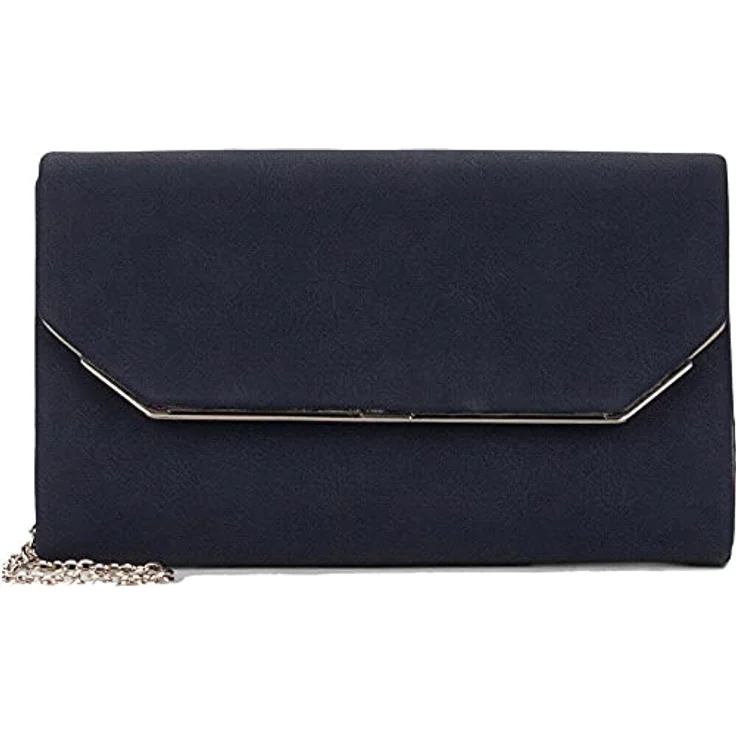 Tamaris Amalia Clutch Bag, feinsynthetische Umhängetasche in Blau mit Magnetdruckknopfverschluss, 22 x 13 x 4 cm – Bild 1