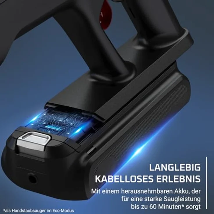 Rowenta RH9A36WV X-Force Flex 13.60 - 150 AirWatt Saugleistung, 60 Min Laufzeit, 0,65L Behälter, LED-Düse, 3h Ladezeit



 – Bild 5