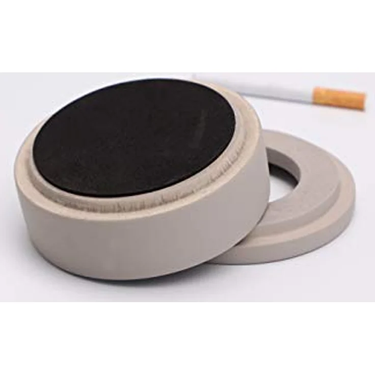 APS Getränkeuntersetzer, grauer Beton, stapelbar, mit abnehmbarem Ring, ca. 10,5 x 5 cm – Bild 4