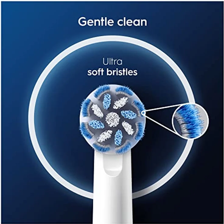 Oral-B Pro Sensitive Clean, Aufsteckbürsten für elektrische Zahnbürste mit X-förmigen & extra weichen Borsten, 8 Stück für effektive Plaque-Entfernung – Bild 5