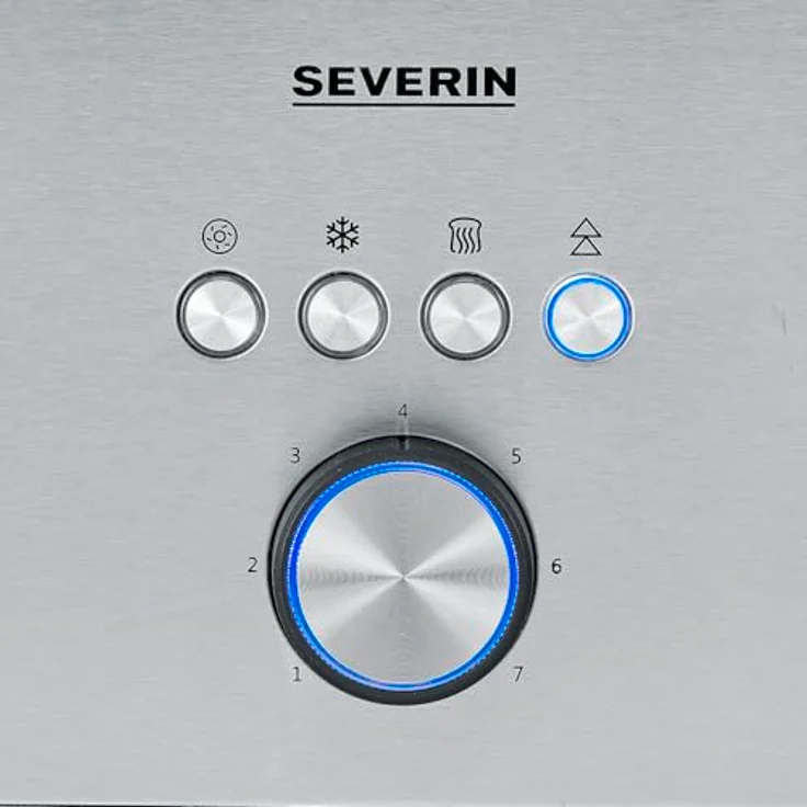 Severin AT 2510 Doppelschlitztoaster, 800W, 7 Bräunungssufen, edelstahl – Bild 3