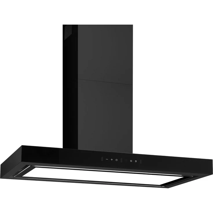 Amica KH 694 616 SM, Wandhaube 90 cm, schwarz mit Randabsaugung, SensorTouch und dimmbarer LED-Beleuchtung – Bild 1