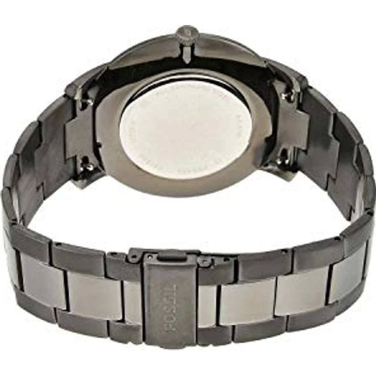Fossil Uhr für Herren The Minimalist 3H, Quarzwerk, 44mm Smoke Edelstahlgehäuse mit Edelstahlarmband, FS5459 – Bild 3