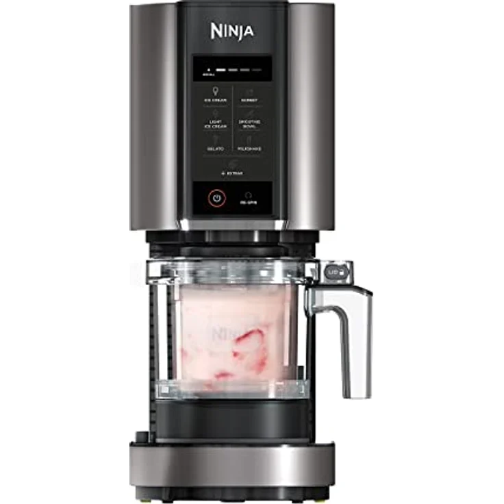 Ninja NC302EU Eismaschine, traditionelle Eismaschine mit 800 W, 473 l Kapazität, Schwarz – Bild 1