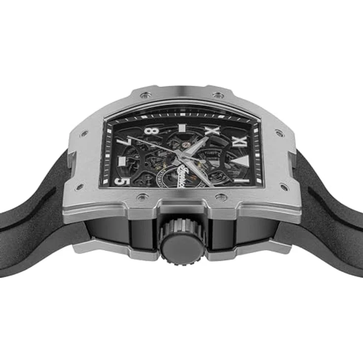 Ingersoll Automatikuhr The Play 45.2 mm Automatik Herren I15301, Schwarzes Skeleton-Zifferblatt und schwarzes PU-Armband – Bild 2