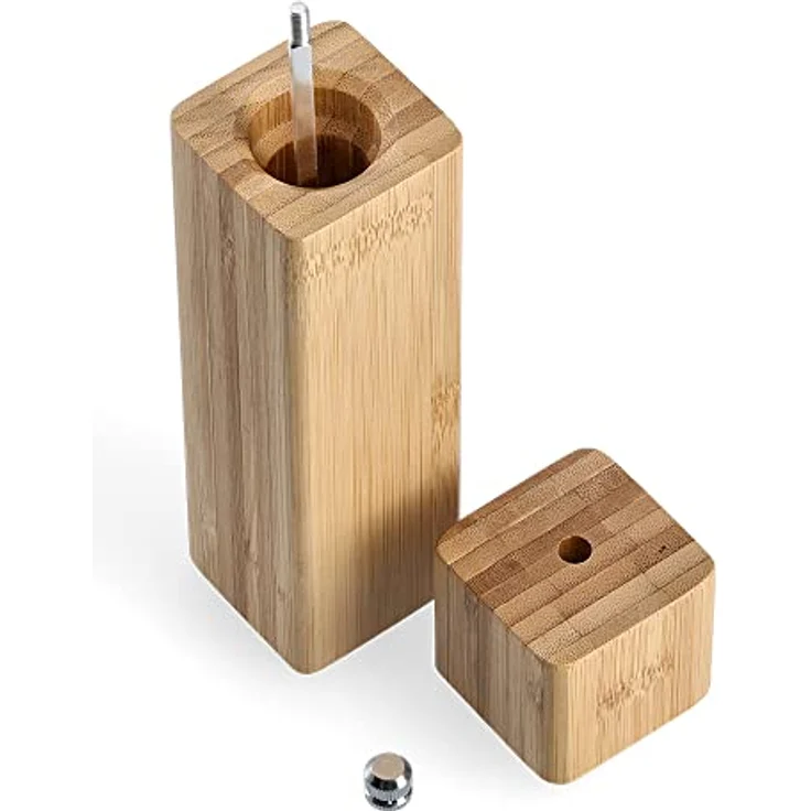 Zeller 25173 Salz-/Pfeffermühle, Bambus, ca. 5 x 5 x 21,7 cm – Bild 4