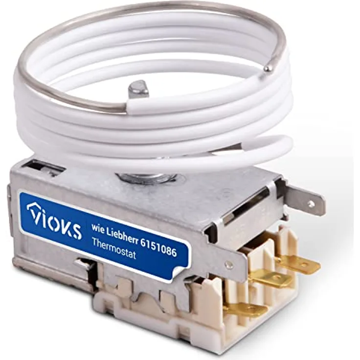 VIOKS Thermostat 900mm Kapillarrohr Ersatz für Liebherr 6151086 Ranco K59 L1287 Thermostate & Zubehör für Kühlschrank Gefrierkombination/Liebherr Kühlschrank Thermostat