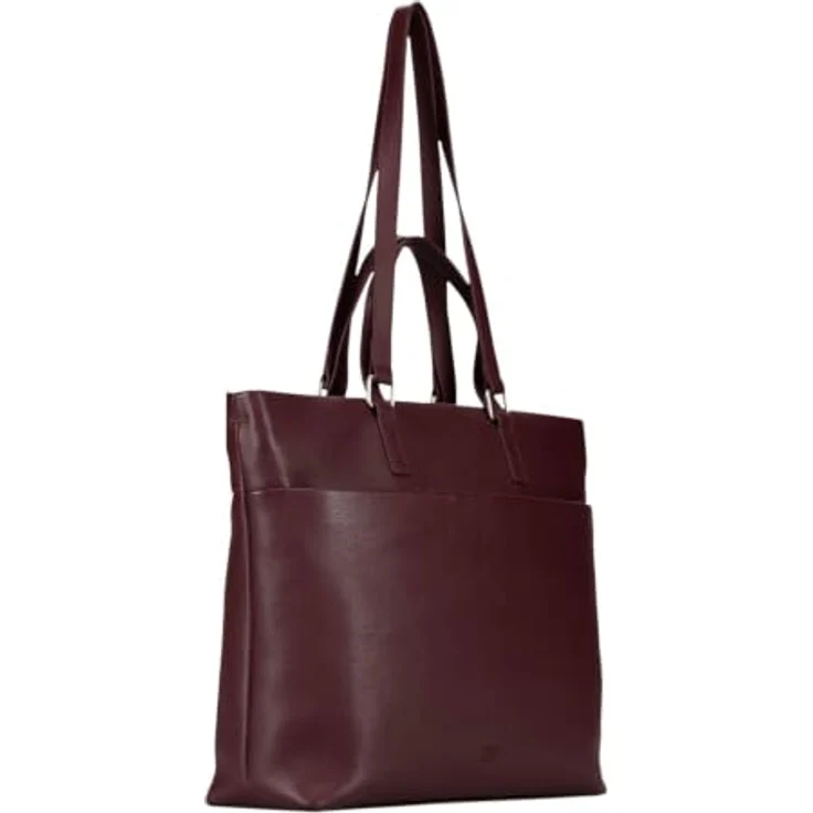 Jost Lysa Business Shopper, 100% Leder mit Laptopfach, 36 cm, rot – Bild 5