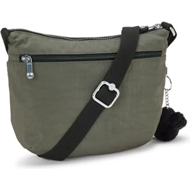 Kipling Basic ARTO S, Umhängetasche 25 cm mit vielen Fächern, Grün – Bild 3