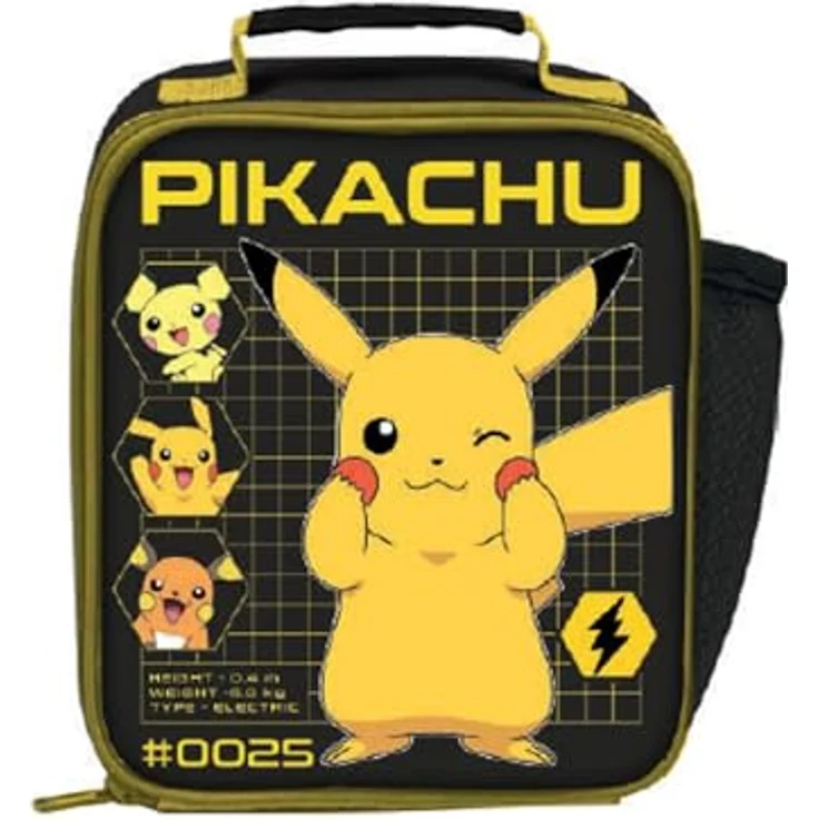 POKÉMON Lunchbox, Lunchtasche für kleine Trainer, 22 cm x 22 cm x 9 cm, lebhaftes Design für Snacks und Mittagessen – Bild 2