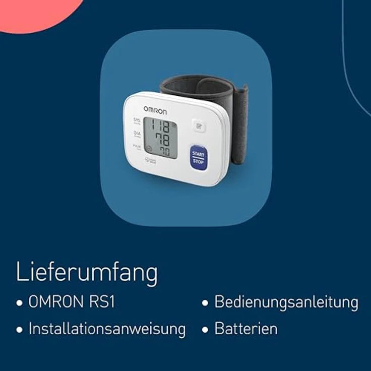 Omron RS1 Handgelenk-Blutdruckmessgerät für zu Hause und unterwegs – Bild 5
