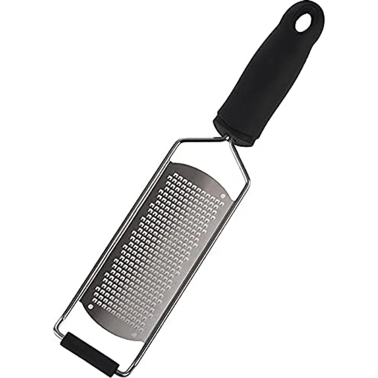 Buddy´s Blades - Premium Reibe, Gesamtlänge 30,5 cm, breite Küchenreibe, Parmesanreibe, Ingwerreibe, Zestenreibe u.v.m, Edelstahl-Klinge inkl. Klingenschutz und Reinigungsbürste, spülmaschinenfest – Bild 3