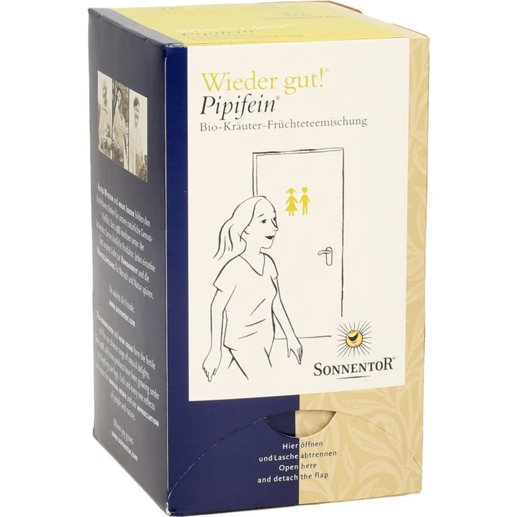 SONNENTOR Wieder gut! Pipifein Bio, Kräuter- & Früchteteemischung mit Birkenblätter & Preiselbeeren, 27 g