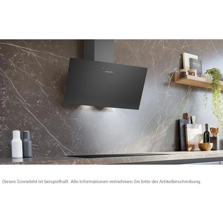 Siemens LC85KDK6K Kopffreihaube, 80 cm, schwarz/klarglas, mit TouchControl, Abluft- und Umluftbetrieb, 430 m³/h, Energieeffizienzklasse A – Bild 6