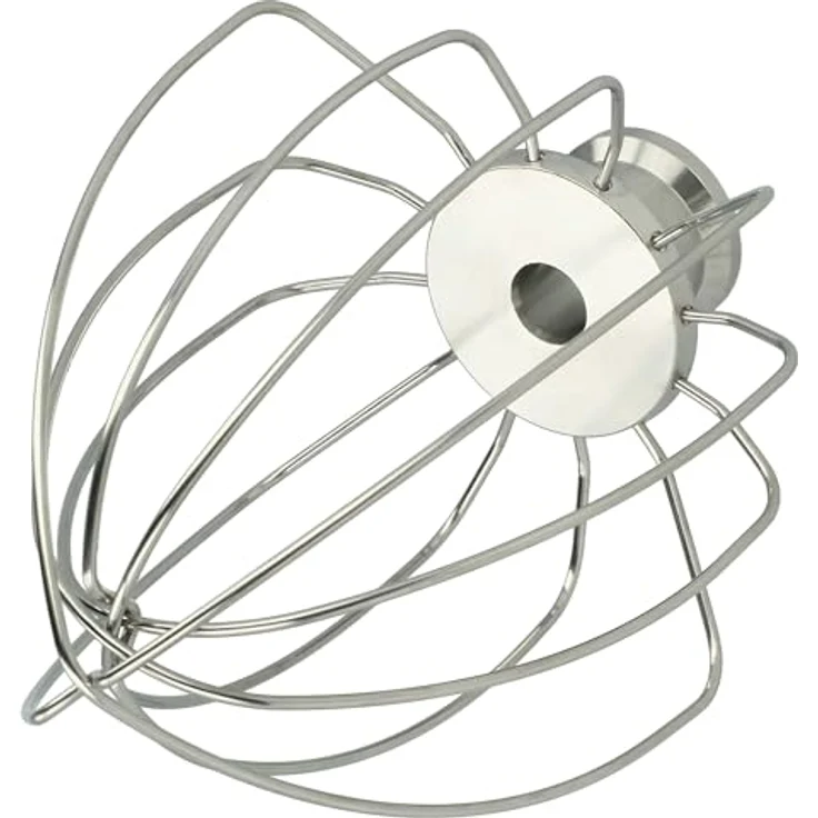 vhbw Schneebesen Ersatz für KitchenAid 5KSM5THWWSS, Edelstahl, 6 Drähte, ideal zum Schlagen von Sahne und Teig, silber – Bild 2