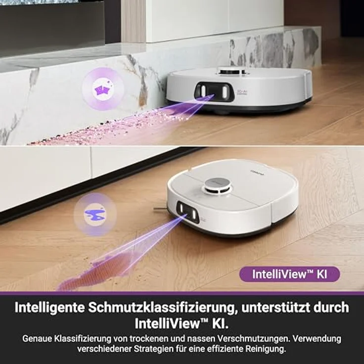 Eureka J15 Pro Ultra Saugroboter mit Wischfunktion, 16200 Pa Saugleistung, selbstreinigende Basisstation, Anti-Wickel-Technologie, 75℃ Heißwasserreinigung – Bild 5