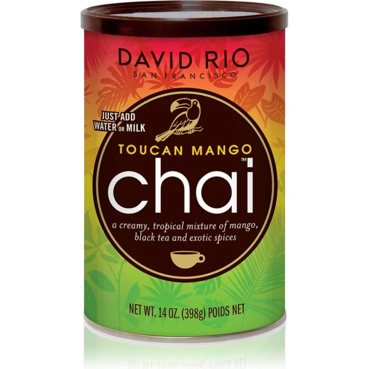 David Rio Toucan Mango Chai Pulver, 398 g, aromatischer Tee für Getränke