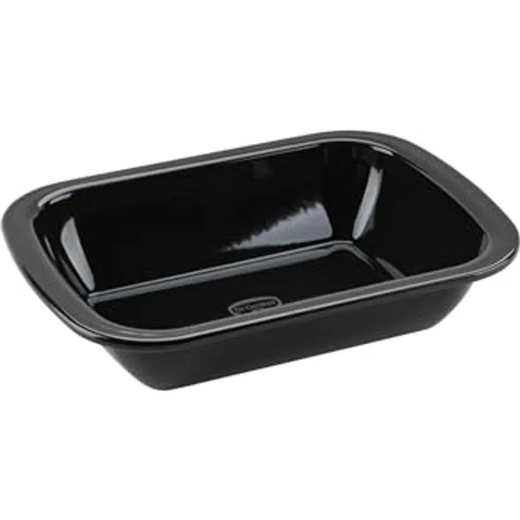 Dr. Oetker Back-Idee Kreativ Dessert- und Auflaufform aus Emaille, 28,5 x 21 x 6,5 cm, hitzebeständig bis 400°C, induktionsgeeignet, Schwarz
