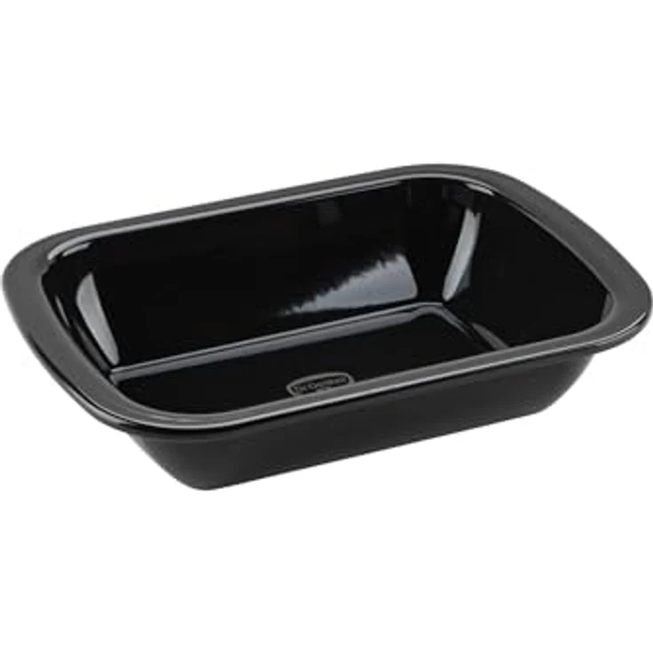 Dr. Oetker Back-Idee Kreativ Dessert- und Auflaufform aus Emaille, 28,5 x 21 x 6,5 cm, hitzebeständig bis 400°C, induktionsgeeignet, Schwarz – Bild 1