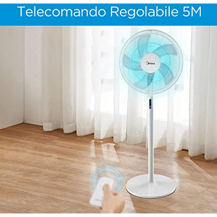 Midea MIDEA FS40-18BR Stand Fan 3 in 1 Ventilator 8 Geschwindigkeiten, Timer-Pala 40 cm, Kunststoff – Bild 5