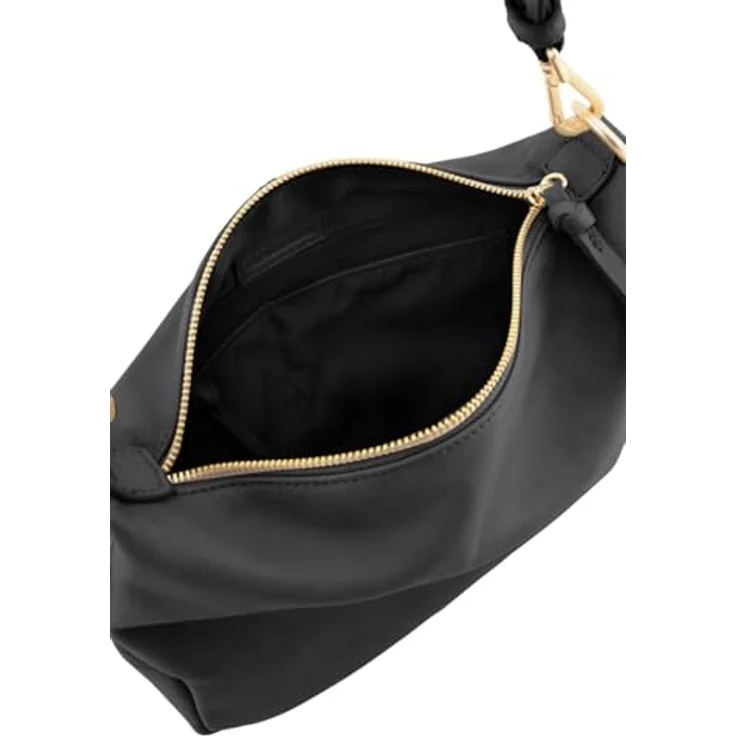 FredsBruder Just Easy Schultertasche, 31 cm, aus 100% Leder, schwarz – Bild 2