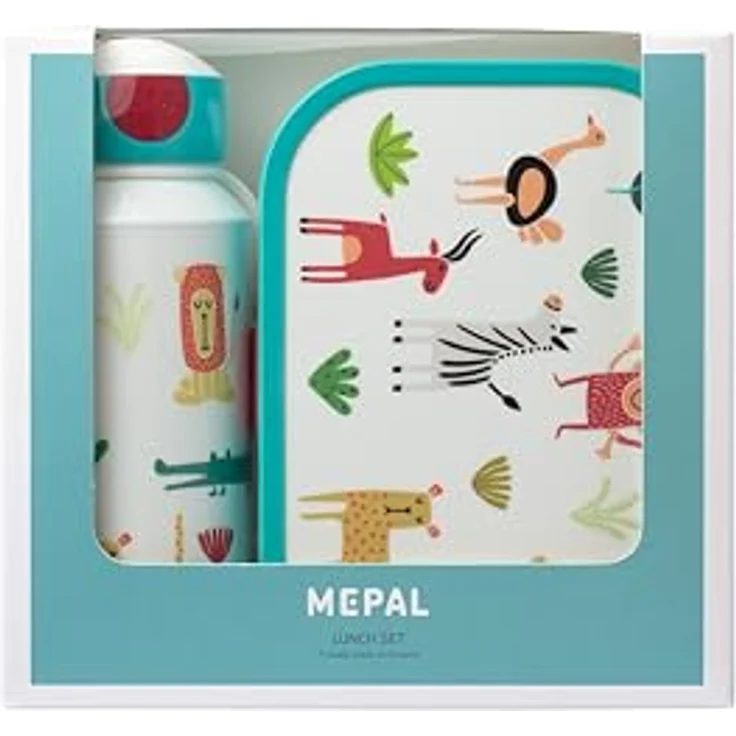 MEPAL Pop-up Trinkflasche und Brotdose lunchset-Campus-pubd-Animal-Friends, abs, 0 mm, 2 – Bild 2