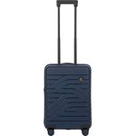 Bric's Hartschalen-Trolley Erweiterbar, Kollektion Ulisse B|Y, 4-Rollen-Koffer, Widerstandsfähig und Ultraleicht, USB-Anschluss, Integriertes TSA-Schloss, Maße: 37x55x23/27, Ozeanblau