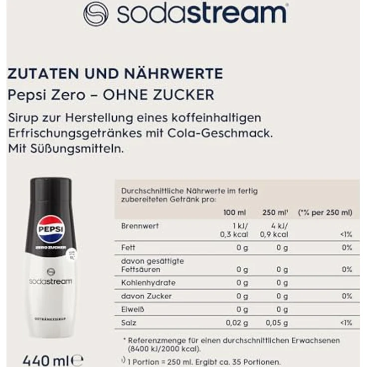 SodaStream Getränkesirup Pepsi Max 440 ml – Bild 6