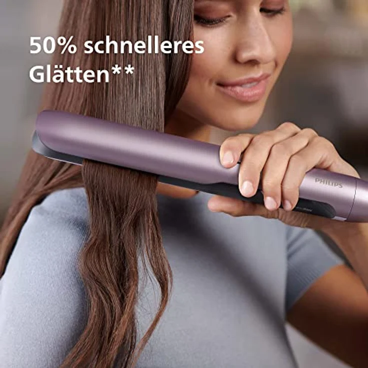 Philips Haarglätter der 5000er Serie mit ThermoShield Technologie, Mauve [Modell BHS530/00], Rosa – Bild 5