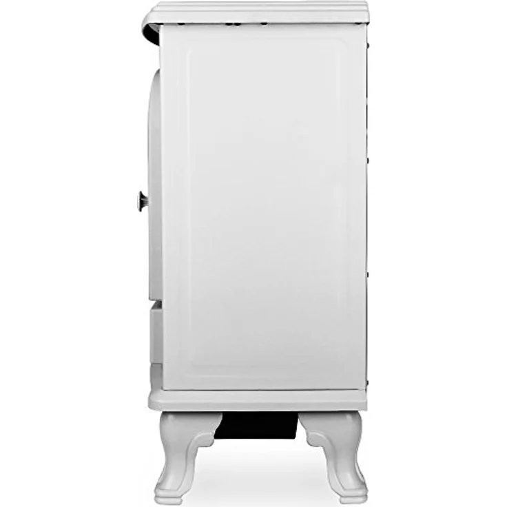 Deuba Heizlüfter, 2000 W, Elektrischer Kamin mit LED Kaminfeuer Effekt, weiß-grau – Bild 3