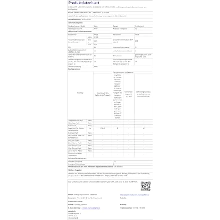 SCHOEPF Vollraum-Kühlschrank Retro RKS245SGD, 238L, Energieeffizienzklasse A, grün – Bild 7