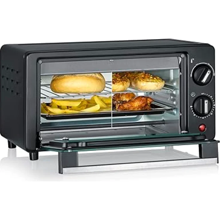 Severin Minibackofen TO 2062, Kompakter 9-Liter Toastofen mit Timer bis 60 Minuten und Temperaturregelung von 100 °C bis 220 °C – Bild 2