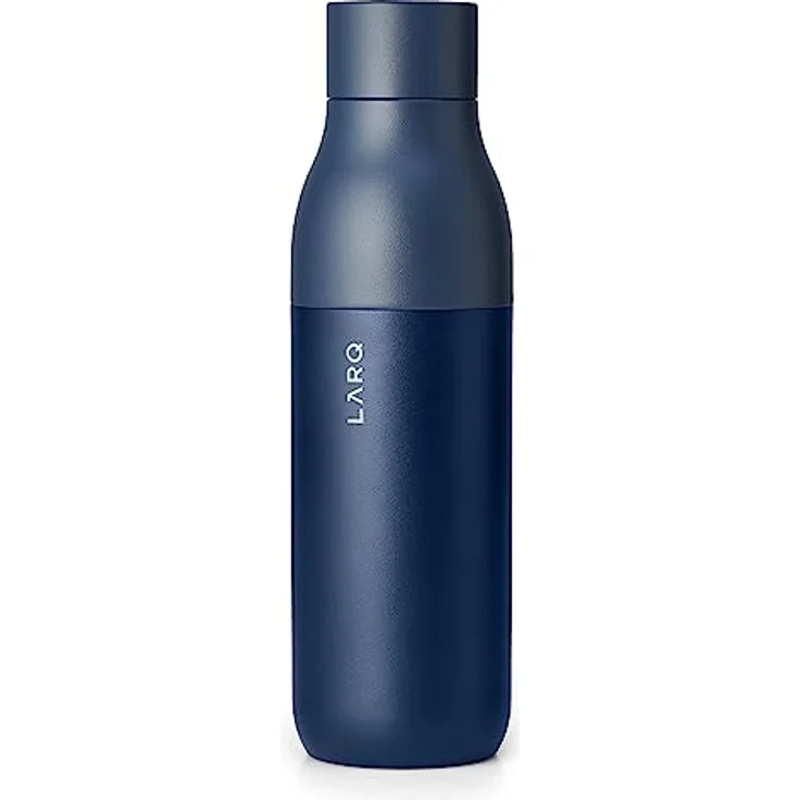 LARQ Bottle Twist Top 740ml - Isolierte Edelstahl-Trinkflasche | Thermoskanne, BPA-frei | Wiederverwendbare Wasserflasche für Camping, Büro und Reisen | Hält Getränke kalt und heiß, Monaco Blue – Bild 1