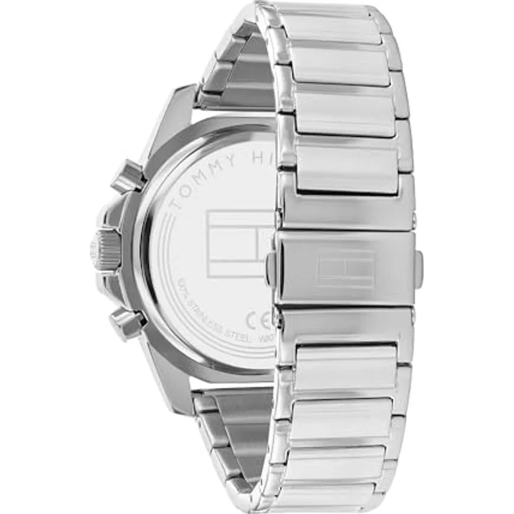 Tommy Hilfiger Armbanduhr Herren Chronograph Quarz SPORT 1791936, Quarzuhr, 44 mm, silber – Bild 3