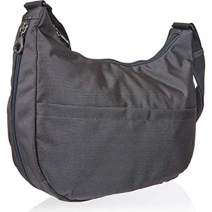 Mandarina Duck MD20 Hobo QMT27, Beuteltasche mit geräumigem Hauptfach, Grau – Bild 4