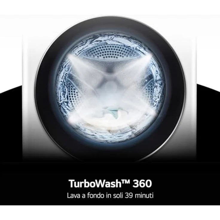LG F0P3020TSWC, Frontlader Waschmaschine mit 20 kg Kapazität, 1000 U/min, Energieeffizienz B, 74 dB Geräuschpegel, Kindersicherung – Bild 5