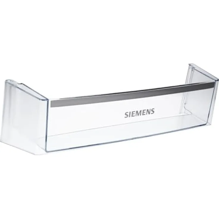 LUTH Premium Profi Parts Türfach unten kompatibel mit Siemens 11025150, transparent, 456x120mm, mit silberner Kunststoffblende
