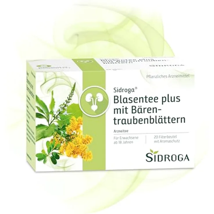 Sidroga Blasentee plus, Tee mit Bärentraubenblättern zur Unterstützung der Harnwege, 20x2 g