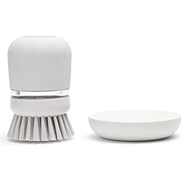 Brabantia Spülbürste mit Spülmittelspender, weiß – Bild 3