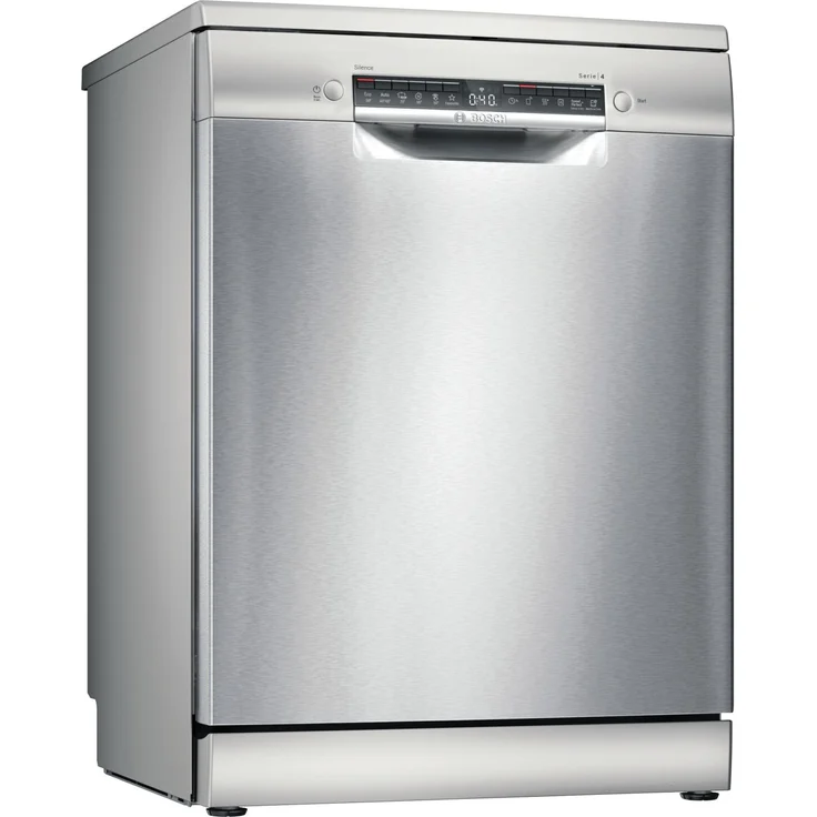 Bosch Serie 4 SMS4HMI07E, Freistehende Spülmaschine für 14 Maßgedecke, Edelstahl, Energieeffizienzklasse D, 42 dB Geräuschpegel, Bosch Home Connect – Bild 1