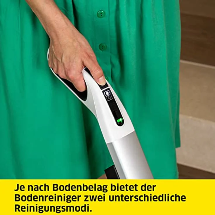 Kärcher Hartbodenreiniger FC 4-4 Battery Set, kabelloser Bodenreiniger mit 2 rotierenden Mikrofaserwalzen, Akkulaufzeit: ca. 30 min, Flächenleistung pro Akkuladung: ca. 90 m², mit austauschbaren Akkus – Bild 4