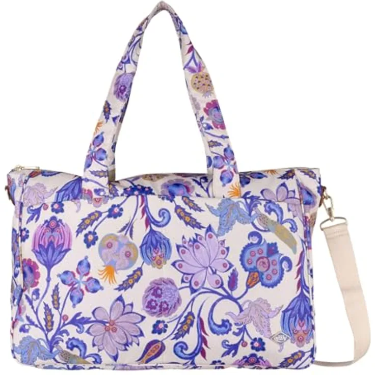 Oilily Sapphire Chintz Shopper Tasche, 46 cm, lila, 100% Polyester, ideal für Einkäufe
