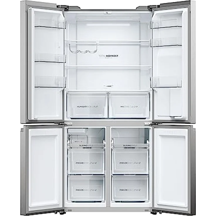 Haier CUBE 90 SERIE 5 HCR5919EHMP Kühl-Gefrierkombination/Total No Frost/Wasserspender und automatischer Eiswürfelbereiter/XL-Slim Line/MyZone & Humidity Zone/ABT/Edelstahlfront – Bild 5