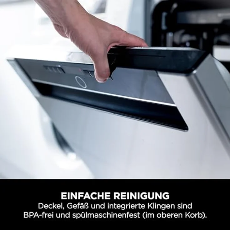 Ninja BC251EUGY, Tragbarer Mixer, 0,57 l, leistungsstarker Eis-Crusher, grau-transparent, kabellos, Auto-iQ-Technologie – Bild 14