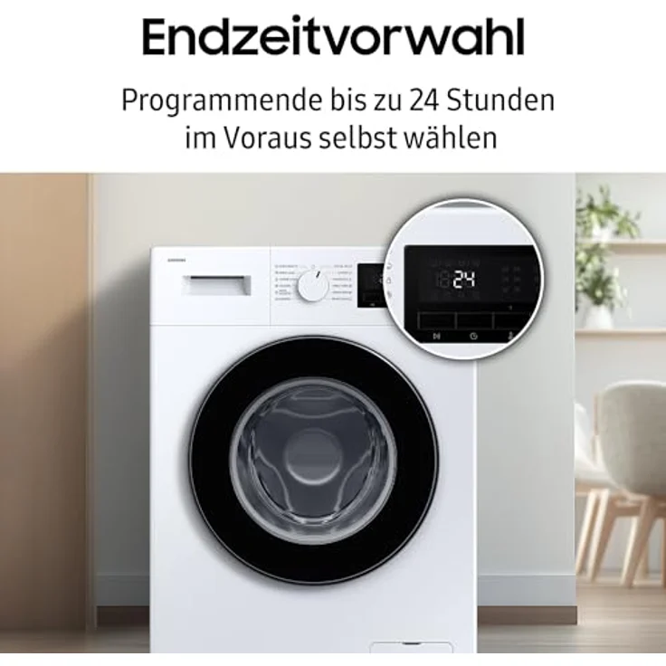 Samsung WW3000FM, 9 kg SLIM Waschmaschine mit Hygiene-Dampfprogramm, Frontlader, Energieeffizienz A, 1400 RPM, 76 dB – Bild 9