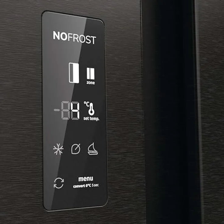 Gorenje NRR 9185 EABXL Side-by-Side-Kühlschrank, freistehend, schwarz, NoFrost, Breite 91 cm, Energieklasse E – Bild 7