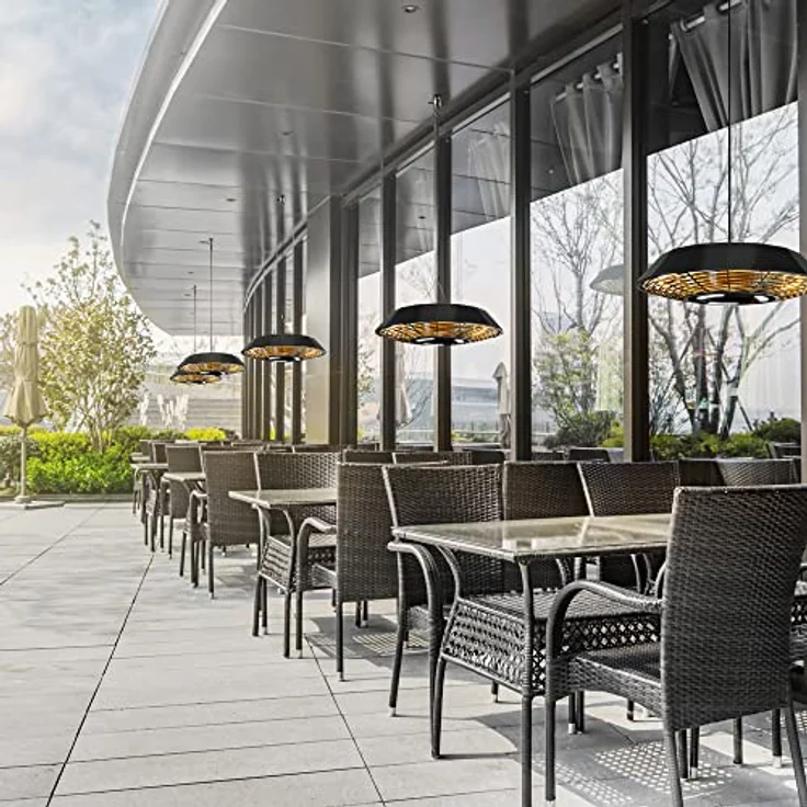 TROTEC Infrarotstrahler Design-Deckenheizstrahler IR 2010 SC, Heizleistung von 2.000 W, Gleichmäßige Rundumwärme für bis zu 15 m², 2000 W, Infrarotheizung - Preisvergleich – Bild 7