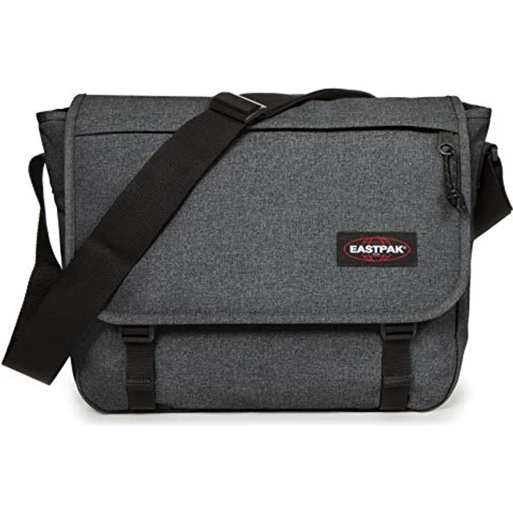 Eastpak Delegate + Handtasche, geräumiges Hauptfach, veganes 100 % Nylon, grau – Bild 1