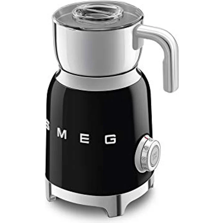 Smeg MFF01BLEU Milchaufschäumer, 500W, Induktion, 0,6L Fassungsvermögen, schwarz – Bild 2